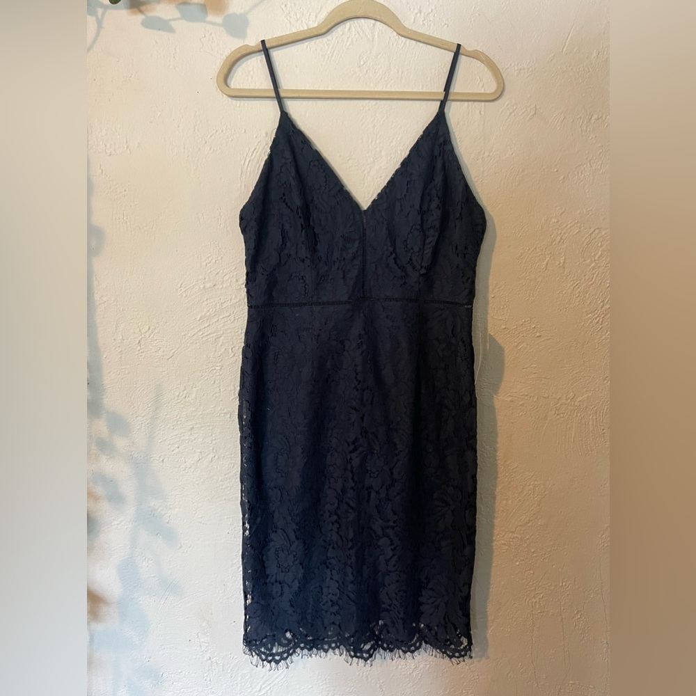 ASTR LACE BLUE DRESS
